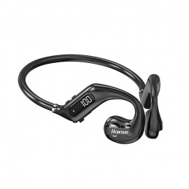 Bone Conduction Earphone bluetooth V5.3 Low Latency 13mm Dynamic Driver HiFi Stereo 200mAh LED Battery Display IPX6 Waterproof Outdoors Sports Earhooks Headset
