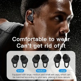 TWS Hanging Ear Wireless Headphones Enjoy Music Calls & Sports With Noise Reduction & Comfort
