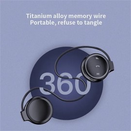 Wireless Bluetooth Headset Flexible Ear Cover Headphone Stereo Earphone Support TF Card MP3 Player Over Ear Headset
