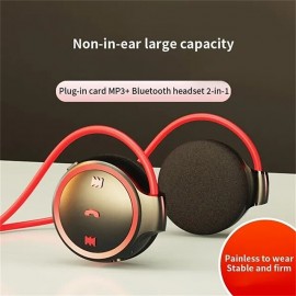 Wireless Bluetooth Headset Flexible Ear Cover Headphone Stereo Earphone Support TF Card MP3 Player Over Ear Headset
