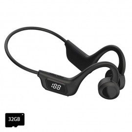 Sports Headphones Bone Conduction Earphones Wireless Bluetooth 5.2 Waterproof  Noise Reduction Headsets Mic MP3 Support SD Card

