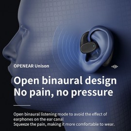 Bluetooth Headset Digital Display In-ear Hanging Ear External Sound To Ear With Charging Box Business Models Earphones
