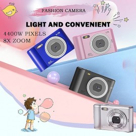 New Small Portable Digital Camera With 4400W Pixel HD Screen HD 8x Zoom Suitable For Home Free Shipping Hot Sale
