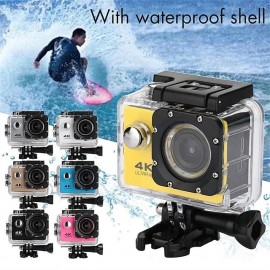 4K Ultra HD Action Camera 4K/30fps WiFi 2 inch 170D Underwater Waterproof Helmet Video Recording Sport Cameras Outdoor Camcorders
