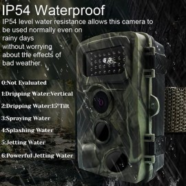 36MP 1080P PR3000 Trail Camera With Night Vision Motion Activated 0.2S Trigger Time Waterproof Outdoor Wildlife Hunting Camera
