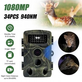 36MP 1080P PR3000 Trail Camera With Night Vision Motion Activated 0.2S Trigger Time Waterproof Outdoor Wildlife Hunting Camera

