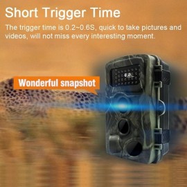 36MP 1080P PR3000 Trail Camera With Night Vision Motion Activated 0.2S Trigger Time Waterproof Outdoor Wildlife Hunting Camera
