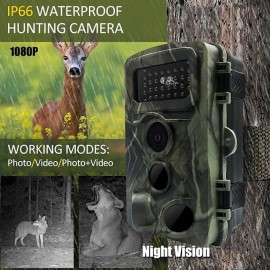 36MP 1080P PR3000 Trail Camera With Night Vision Motion Activated 0.2S Trigger Time Waterproof Outdoor Wildlife Hunting Camera
