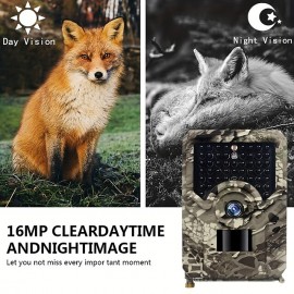1080P 20MP Tracking Camera Hunting Camera With 120 PIR Sensor 0.3 Trigger Time Tracking Game Camera IP56 Waterproof Used For Wildlife Monitoring
