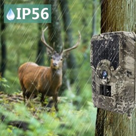 1080P 20MP Tracking Camera Hunting Camera With 120 PIR Sensor 0.3 Trigger Time Tracking Game Camera IP56 Waterproof Used For Wildlife Monitoring
