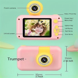Mini Digital Camera 1080P Camera Color Toy Rechargeable Camera With 2.4 Inch Screen Mini Camera Camera Toys For 3 -12 Year Old Boys/Girls Digital Camera With Video Christmas Birthday Festival Gifts
