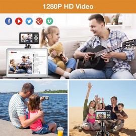 Digital Camera 4K Vlog 50MP Children's Camera 2.8 Inch IPS Autofocus Photo Camera 16X Digital Zoom Anti-Shake USB Rechargeable Compact Camera for Students Children Beginners
