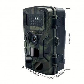 Outdoor Hunting Camera 2.7K HD 2.0 Inch Screen Wide-angle IP66 Waterproof Camera With Infrared Night Vision Used For Animal Monitoring And Garden Guarding (Battery Not Included)
