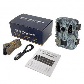 Outdoor 36MP Trail Camera 2k 120 Detection Range IP65 Waterproof No Glow Night Vision Wildlife Monitoring Trap Game Cam
