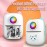 Portable Thermal Printer Wireless Inkless 203DPI Photo Label Memo Wrong Question Printing Machine With USB Cable for IOS Android(5 rolls thermal paper)
