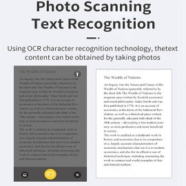 Portable Thermal Printer Wireless Inkless 203DPI Photo Label Memo Wrong Question Printing Machine With USB Cable for IOS Android(5 rolls thermal paper)
