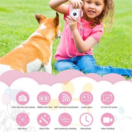 1080P Kids Camera, Unicorn Toddler Camera for Birthday Festival Gift, Digital Multi-Functional Child Camera with 2 Inch Screen 20MP 32GB Card Toys for 3 5 8 10 Years Old Girls Boy Best Christmas Gift