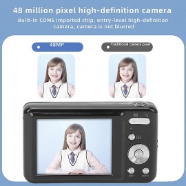 48MP Digital Camera 2.7Inch ABS Metal High Definition 8x Optical Zoom Portable Digital Camera For Children Beginners
