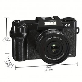 Digital Camera 4K 56MP 3.0Inch Screen Vlogging Camera Supports 16x Digital Zoom And Autofocus Portable Cameras With For Beginner

