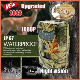 Upgraded version New Wild Camera Photo-Traps 12MP 1080P Motion Triggered Hunting Wildcamera Trap IP66 Waterproof Outdoor Night Vision Trail Camera

