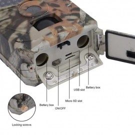 Upgraded version New Wild Camera Photo-Traps 12MP 1080P Motion Triggered Hunting Wildcamera Trap IP66 Waterproof Outdoor Night Vision Trail Camera
