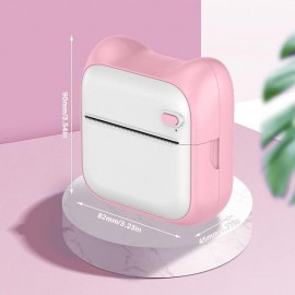 Mini Photo Printer For IPhone/Android 1000mAh Portable Thermal Photo Printer For Gift Study Notes Work Children Photo Picture Memo with 5 Rolls Sticker
