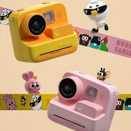 Kids Instant Print Camera Thermal Printing Camera for Children 1080P HD Video Digital Photo Camera Toys Boy Girls Birthday Gift
