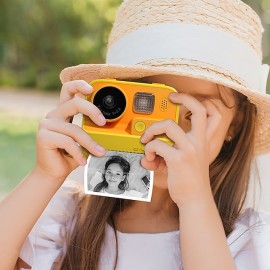Kids Instant Print Camera Thermal Printing Camera for Children 1080P HD Video Digital Photo Camera Toys Boy Girls Birthday Gift
