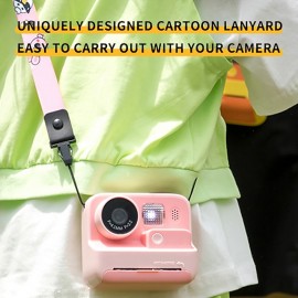 Kids Instant Print Camera Thermal Printing Camera for Children 1080P HD Video Digital Photo Camera Toys Boy Girls Birthday Gift
