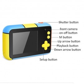 Mini Camera Toys 1080P HD Screen Cute Photo Childrens Digital Camera 2.4 Inch Video Recorder Camcorder for Kids Boys Girls Birthday Christmas Gift
