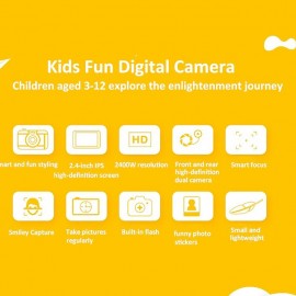 Mini Camera Toys 1080P HD Screen Cute Photo Childrens Digital Camera 2.4 Inch Video Recorder Camcorder for Kids Boys Girls Birthday Christmas Gift
