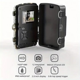 Infrared Animal Camera Outdoor HD Hunting Night Vision Tracking Induction Waterproof Hunting Camera With Card 32GB No Battery Power Delivery 8 Batteries No. 5
