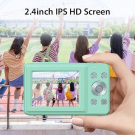 Digital Camera 1080P 44MP Vlogging Camera with LCD Screen 16X Zoom Compact Portable Mini Rechargeable Camera Gifts for Students Teens Adults Girls Boys
