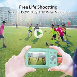 Digital Camera 1080P 44MP Vlogging Camera with LCD Screen 16X Zoom Compact Portable Mini Rechargeable Camera Gifts for Students Teens Adults Girls Boys
