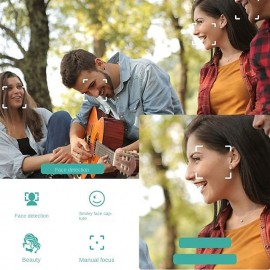 Digital Camera 2.7K 48MP Vlogging Camera Autofocus Digital Spot and Shooting Camera with 32GB Memory Card 16x Zoom Time-Lapse Digital Camera Suitable for Kids Teens Students Boys & Girls
