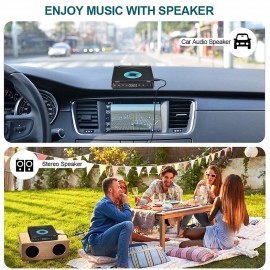 CD Player Portable Rechargeable 1800mAh Battery Touch Button CD Disc Walkman with Double Earphones Jacks & Two Headphones Memory Function Anti-Skip Protection Digital Display with AUX Cable
