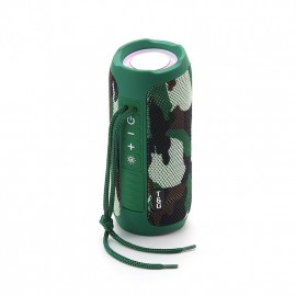 T&G227 Portable Bluetooth Speaker Wireless Bass With LED Color Light, Subwoofer Outdoor Waterproof Column Boombox Stereo Music FM
