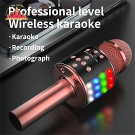 Microphone For Home K Song Mobile Phone Universal Universal K Song Artifact Wireless Wireless Microphone Audio Integrated
