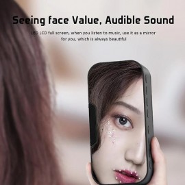 LED Dual Alarm Clock Wireless FM Radio Dimmer Phone Holder With Speaker Bluetooth 5.0 Mirror Clock Home Office Phone Supplies
