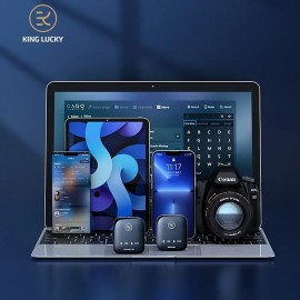 Wireless Lavalier Microphone For Dslr Camera Camcorder Smartphone And Tablet For Youtube Gift For Birthday/Easter/President's Day/Boy/Girlfriends
