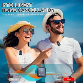 Wireless Lavalier Microphone For Dslr Camera Camcorder Smartphone And Tablet For Youtube Gift For Birthday/Easter/President's Day/Boy/Girlfriends
