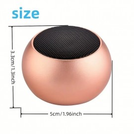 Mini Portable BT 5.0 Speaker  360 HD Surround Sound & Enhanced Stereo Bass  Small & Loud Wireless Speaker  TWS Pairing  Metal Casing
