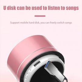 A10 Wireless Bluetooth Speaker Small Steel Gun Subwoofer Portable Mini Gift Card  U Disk TF Outdoor