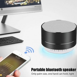 A10 Wireless Bluetooth Speaker Small Steel Gun Subwoofer Portable Mini Gift Card  U Disk TF Outdoor