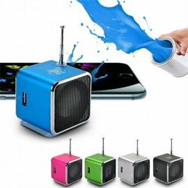 Mini Portable Stereo Audio Speaker Music Player FM Radio TF Card U Disk Support
