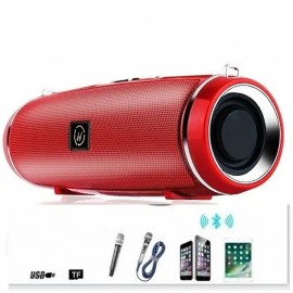 Clear Stereo Sound Professional IPX7 Waterproof Outdoor HIFI Column Speaker Wireless Bluetooth Speaker Subwoofer Sound Box Support FM Radio TF Mp3 Player
