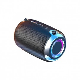 Bluetooth Speaker Portable Speaker Bluetooth Wireless Speaker HiFi Stereo LED RGB Lighting Outdoor Bluetooth Wireless Subwoofer for Car Office Gy

