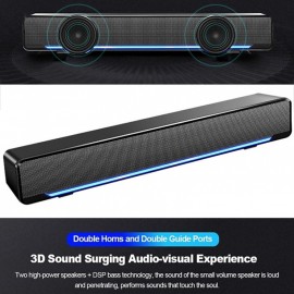 iMosi X8 Bluetooth Speaker Bluetooth USB LED Light Stereo Sound Wireless Speakers Speaker For Laptop Mobile Phone Projector

