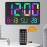 Color Large Font Alarm Clock LED Clock Bedside Clock Large Screen Electronic Clock Wall Clock
