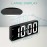 Digital Electronic Alarm Clock Large LED Alarm Clock With Temperature Display 12/24 Hours Snooze USB Plug Or AAA Power Supply Suitable For Bedroom And Living Room (No Batteries And Adapters)
